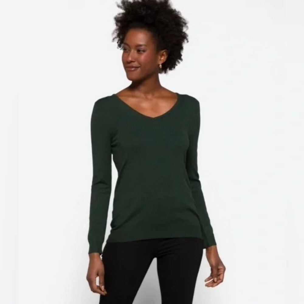 Love Ellie - Mia - Back Detail Sweater -‎ Green - 1X - Picture 4 of 5